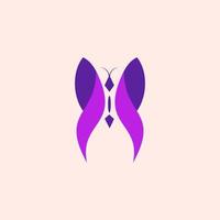 Butterfly on white background template, design vector