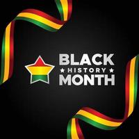 Black History Month vector