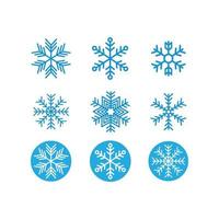 snowflake logo icon vector illustration design