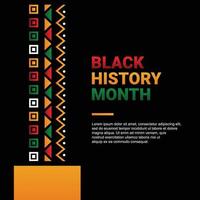 Black History Month vector