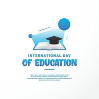 dia internacional de la educacion vector