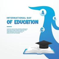 dia internacional de la educacion vector