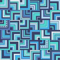 Seamless geometric pattern  background with squares, circles and triangles vector