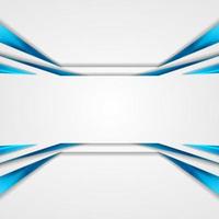 Abstract hi-tech futuristic blue and white glossy background vector