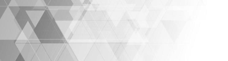 Grey abstract hi-tech low poly geometric banner vector