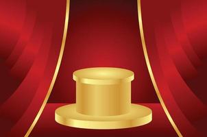 Awards Podium Ceremony Gradient Luxury Background vector