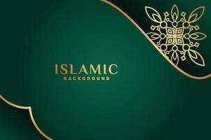 Islamic Gradient Ornament Luxury Background vector