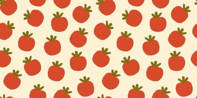 un simplificado imagen de fruta. ilustración de patrones utilizando tomate. vector ilustración