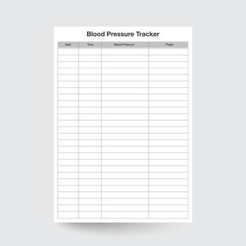 sangre presión registro, pb rastreador, sangre presión rastreador, sangre sugerir registro, sangre presión libro,salud registro,hipotensión registro,menstruación registro,salud planificador registro,diabetes registro,insulina Iniciar sesión vector