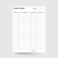 Grade Tracker,Grade Sheet,Assignment Tracker,Grade Chart,College Tracker,Homework Tracker,Grade Keeper,Student Tracker,Grade Planner,grade tracking sheet,printable grade vector