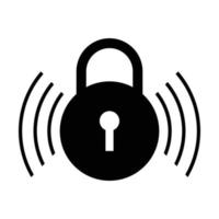 locked wifi signal icon vector