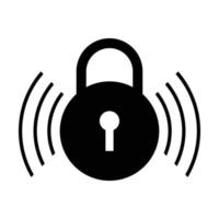 locked wifi signal icon vector