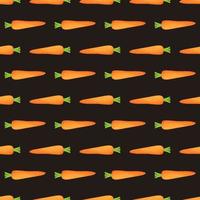 Bright detailed carrot. Seamless pattern. Trendy fresh vegetable background. For textiles, fabric, covers, wallpaper, wrapping paper, packaging. vector