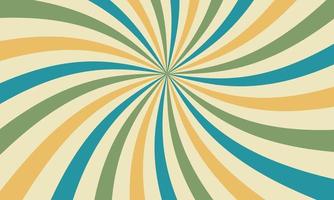 Blue, green and yellow vintage background with lines vector