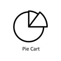 Pie Cart Vector  outline Icons. Simple stock illustration stock