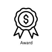 Award Vector  outline Icons. Simple stock illustration stock