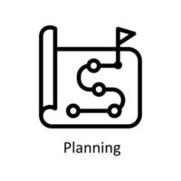 Planning Vector  outline Icons. Simple stock illustration stock