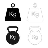 weight icon vector