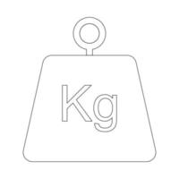 weight icon vector