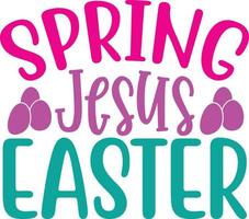 spring Jesus Easter vector