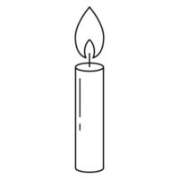 candle icon vector