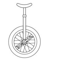 circo bicicleta icono vector