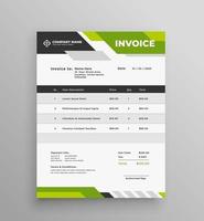 Abstract business invoice design template. Business stationery design payment agreement design template. vector