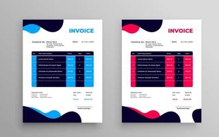 Modern and creative corporate company invoice template. Business invoice for your business, print ready invoice template. vector