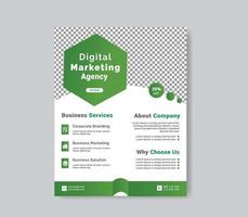 Digital marketing agency flyer template,flyer design,marketing flyer,professional flyer vector