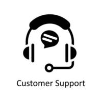 Customer Support Vector  Solid Icons. Simple stock illustration stock