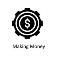 Making Money Vector  Solid Icons. Simple stock illustration stock