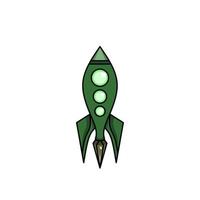 spaceship icon, a simple spaceship design with an elegant concept vector