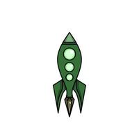 astronave icono, un sencillo astronave diseño con un elegante concepto vector