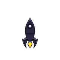 spaceship icon, a simple spaceship design with an elegant concept vector
