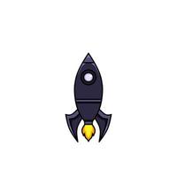 astronave icono, un sencillo astronave diseño con un elegante concepto vector