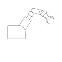 industrial robot icono vector