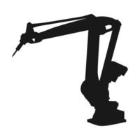 Industrial robot icon vector