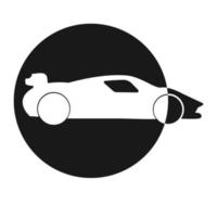 carreras coche icono vector