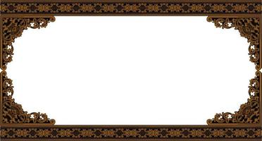 classic style frame vector design with fancy carved ornament