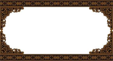 classic style frame vector design with fancy carved ornament