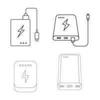 powerbank icon vector