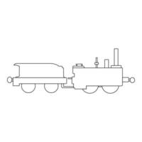 steam locomotive icon vector