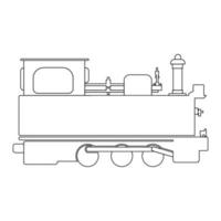 steam locomotive icon vector