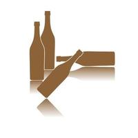 Champagne bottle icon vector