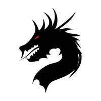 logo de cabeza de dragon vector