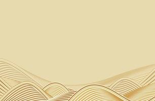 3D rendering waveform flowing gold abstract line texture border texture photo