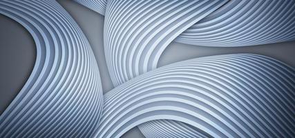 Silver gray curved lines high end texture texture background 3D rendering photo