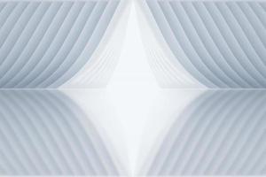 resumen 3d representación de vacío blanco habitación con ligero en el medio. blanco interior pared fachada y vertical suelo espacio antecedentes 3d representación. foto