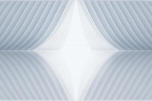 Abstract 3d rendering of empty white room with light in the middle. White interior wall facade and vertical ground space background 3d rendering. photo