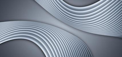Silver gray curved lines high end texture texture background 3D rendering photo